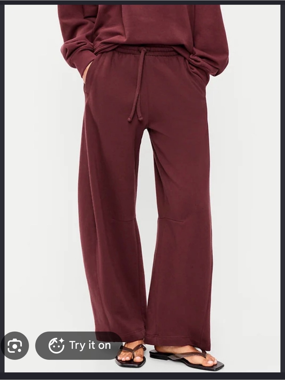 Old Navy Midrise So Comfy barrel sweatpants